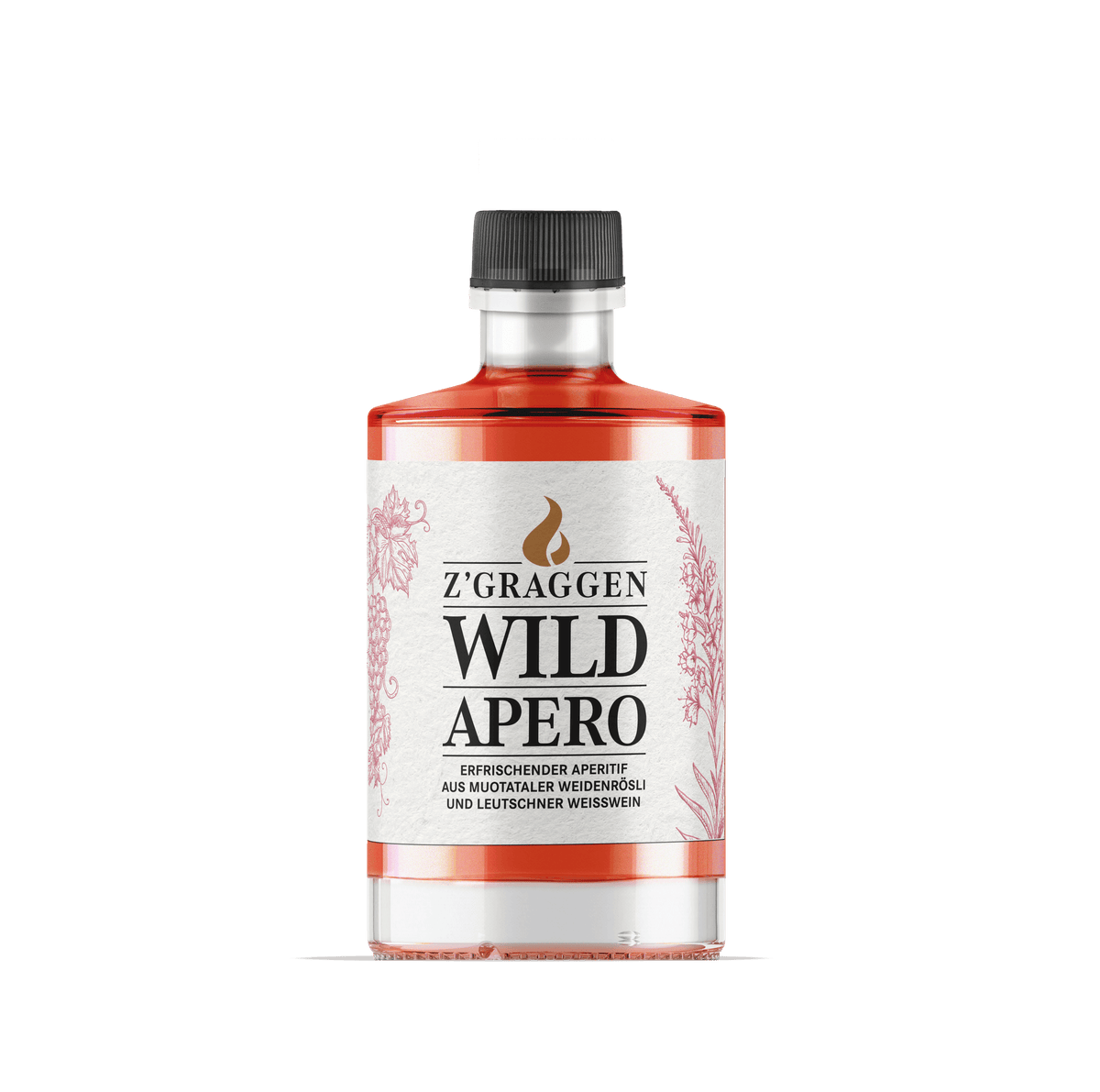 Z'GRAGGEN Wild Apero mit Muotataler Weidenrösli, 17% vol.
