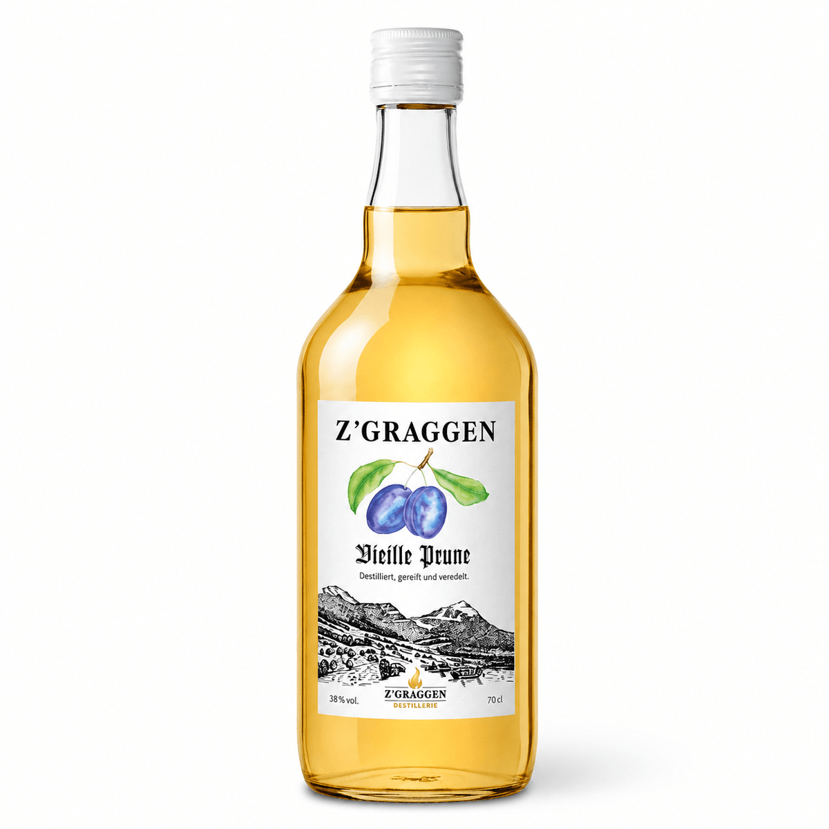 Z'GRAGGEN Vieille Prune, 38% vol.